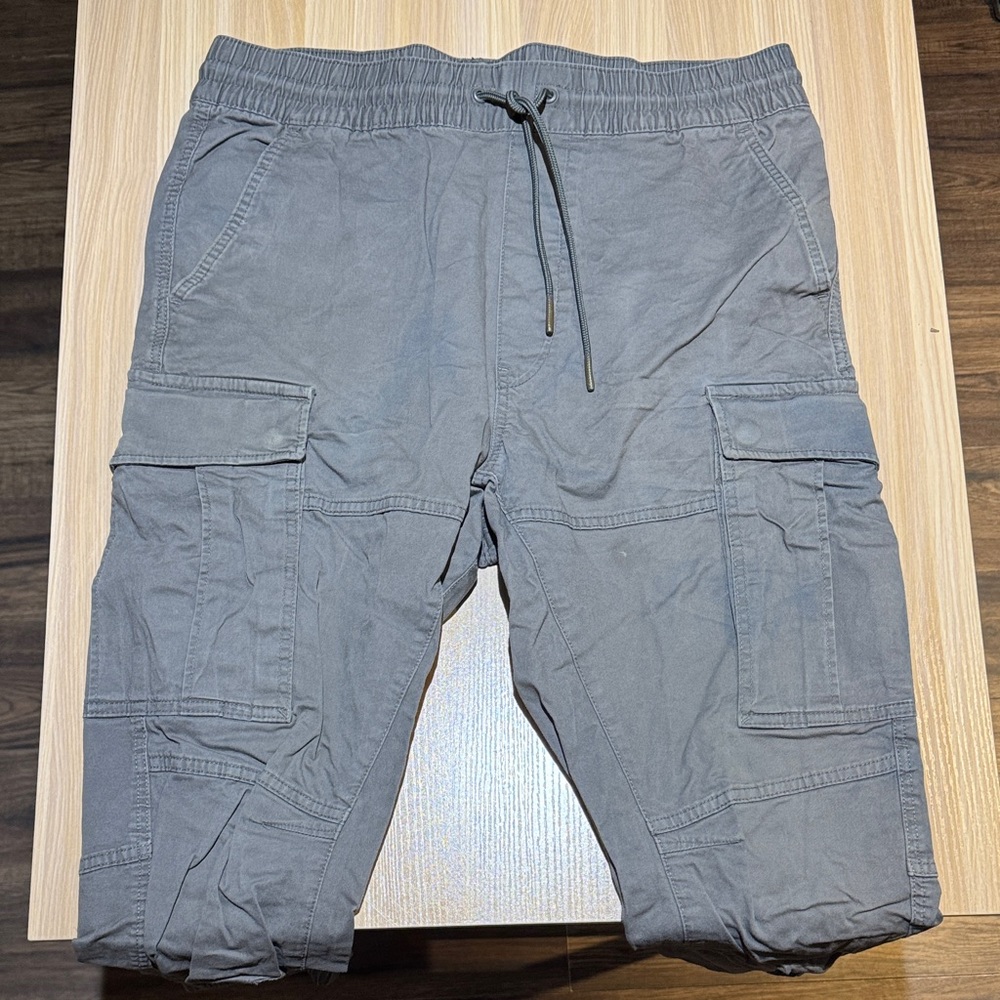 H&M Charcoal Cargo Pants for Men